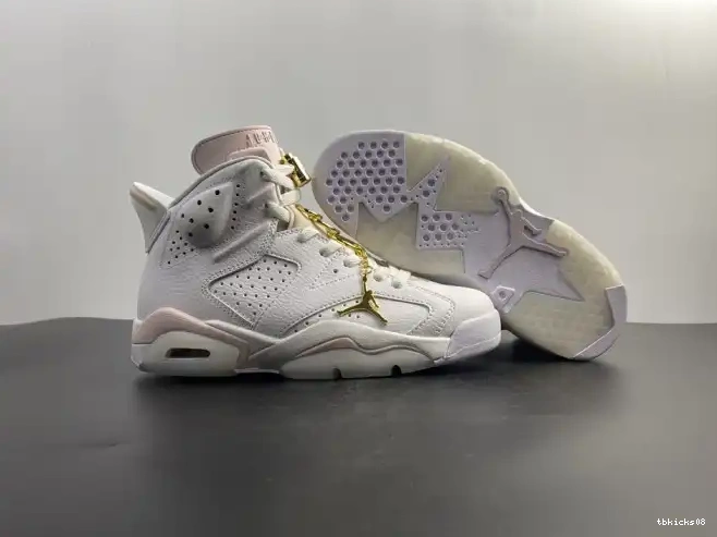 Cheap TBkick Jordan (W) 6 DH9696-100 Air Hoops Retro Gold 0420